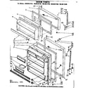Kenmore 1068619710 door parts diagram