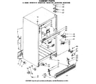 Kenmore 1068619710 cabinet parts diagram