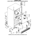 Kenmore 1068619710 cabinet parts diagram