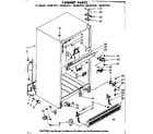 Kenmore 1068619711 cabinet parts diagram