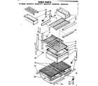 Kenmore 1068619711 shelf parts diagram