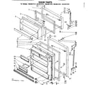 Kenmore 1068619712 door parts diagram