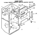 Kenmore 1068619722 liner parts diagram