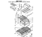 Kenmore 1068619722 shelf parts diagram