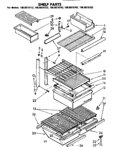 Shelf parts