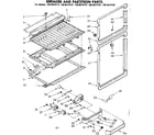 Kenmore 1068619742 breaker and partition parts diagram