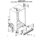 Kenmore 1068620380 cabinet parts diagram