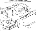Kenmore 1068620380 air flow and control parts diagram