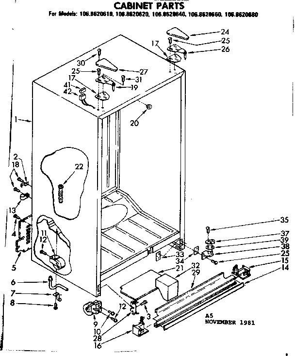 CABINET PARTS