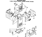 Kenmore 1068620680 air flow parts diagram