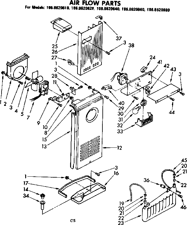 Air flow parts