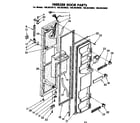Kenmore 1068620680 freezer door parts diagram