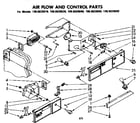 Kenmore 1068620680 air flow and control parts diagram