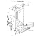 Kenmore 1068620621 cabinet parts diagram