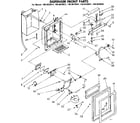 Kenmore 1068620621 dispenser front parts diagram