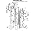 Kenmore 1068620641 freezer door parts diagram