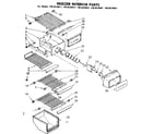Kenmore 1068620641 freezer interior parts diagram
