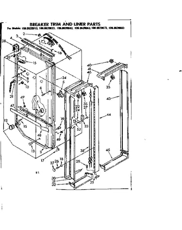 Breaker trim and liner parts