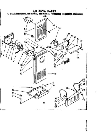 Air flow parts