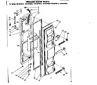 Kenmore 1068620673 freezer door parts diagram