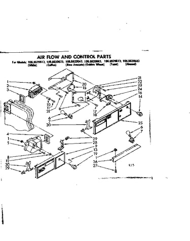 Air flow and control parts