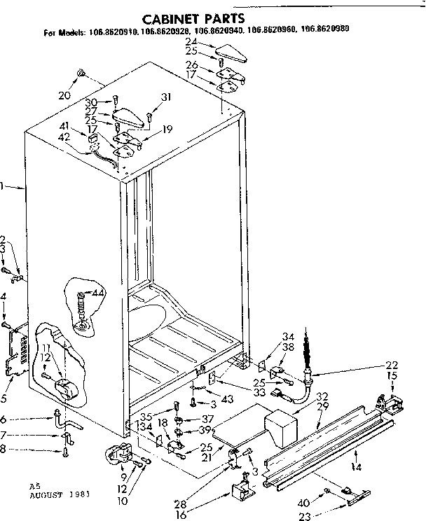 Cabinet parts