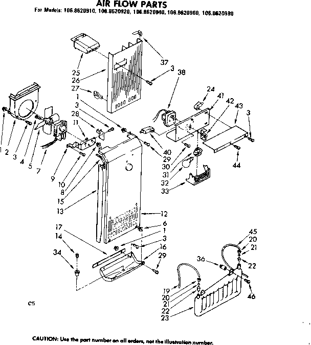 Air flow parts
