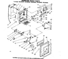 Kenmore 1068620960 dispenser front parts diagram