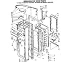 Kenmore 1068620960 refrigerator door parts diagram