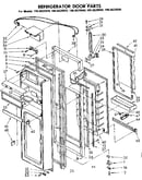 Refrigerator door parts