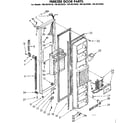 Kenmore 1068620910 freezer door parts diagram