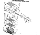 Kenmore 1068620910 freezer interior parts diagram