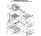 Kenmore 1068620910 refrigerator interior parts diagram