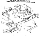 Kenmore 1068620940 air flow and control parts diagram