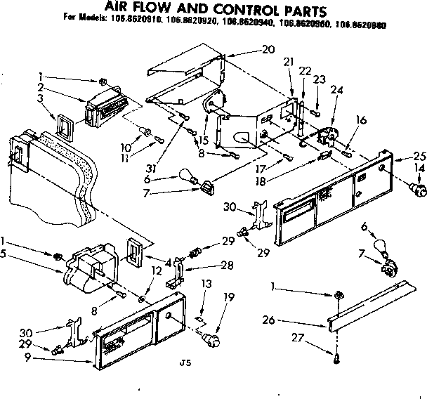 Air flow and control parts