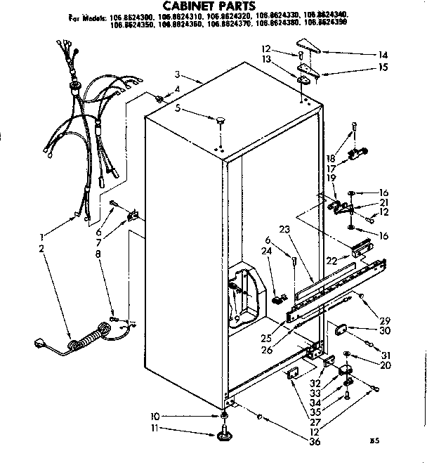 CABINET PARTS