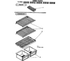 Kenmore 1068624350 shelf parts diagram