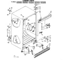 Kenmore 1068625530 cabinet parts diagram