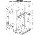 Kenmore 1068627380 cabinet parts diagram