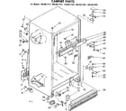 Kenmore 1068627361 cabinet parts diagram