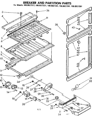 Breaker and partition parts