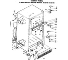 Kenmore 1068627420 cabinet parts diagram