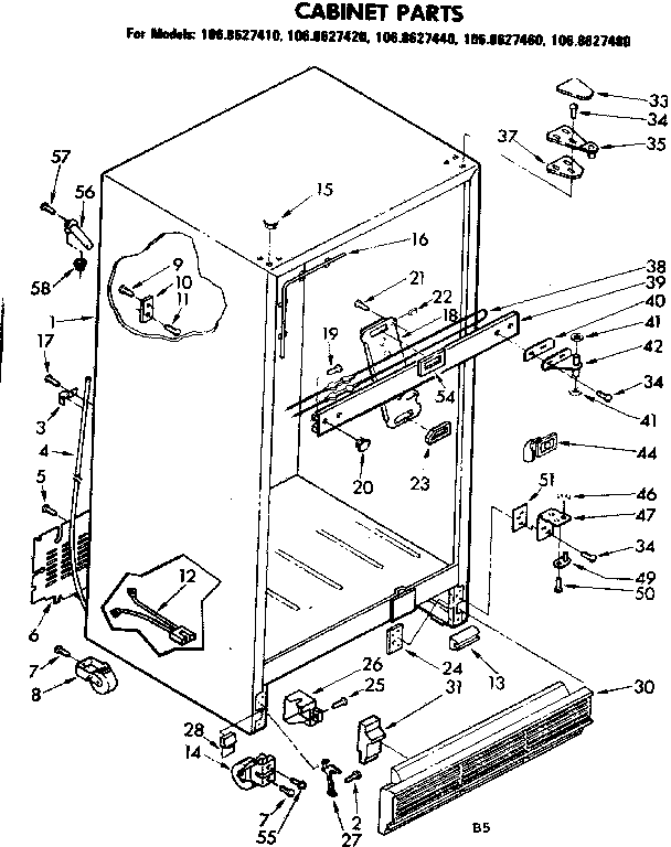 Cabinet parts