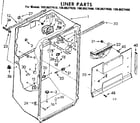Kenmore 1068627410 liner parts diagram
