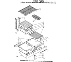 Kenmore 1068627410 shelf parts diagram
