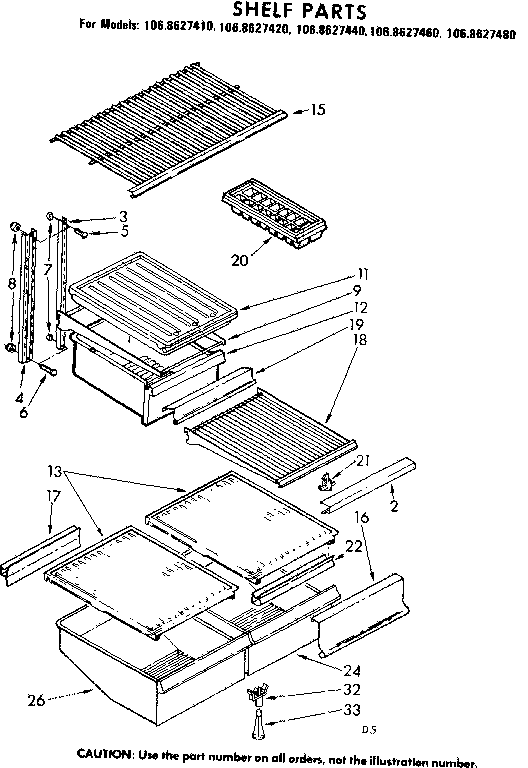 Shelf parts