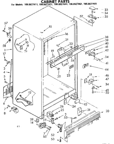 Cabinet parts