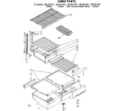 Kenmore 1068627441 shelf parts diagram
