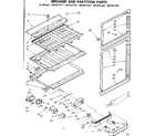 Kenmore 1068627461 breaker and partition parts diagram