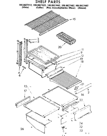 Shelf parts